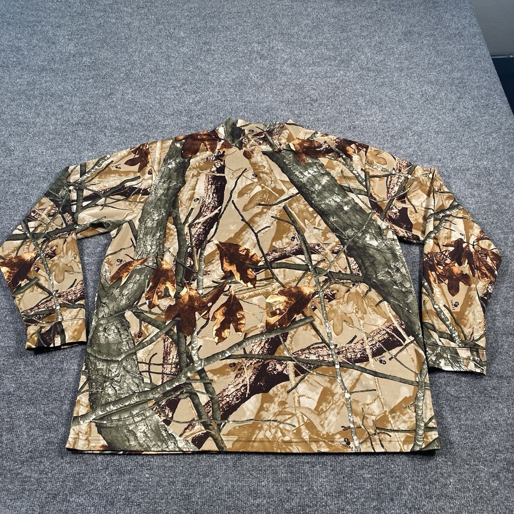Outfitters Ridge Mens XL Fusion 3D Long Sleeve Mock Neck Camo Pullover Hunting